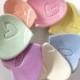 10 Party Favors,  ring holders, Spring Summer Wedding, Pastel hearts,  baby shower gifts,  Made to Order