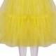 Gorgeous Yellow 27 inch 2 tier 2 layer Satin & Organza petticoat. Bridal Retro Vintage Rockabilly 50's style