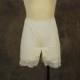 vintage 60s Bloomers - White Nylon and Ruffled Lace Tap Pants Pettipants Sz S