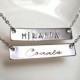 Name Plate bar necklace Nameplate necklace Personalized necklace Celebrity Inspired Necklace Trending Jewelry