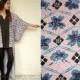 Vintage Japanese Deco Full Length Kimono Robe Duster Jacket