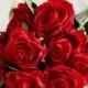 10pcs Red Artificial Rose Flowers - Silk Rose - Real Touch Rose Arrangement - Floral Decoration - Wedding Party Table Centerpiece-FATROS022