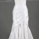 Luxury White Sweetheart Spaghetti Straps Beading Lace Mermaid Wedding Dress/Pleats Lace Appliques Long Train Wedding Gown/Bridal Dress DH301