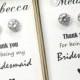 Bridesmaids Earrings,Personalized Bridesmaids Gift,Crystal Stud Earrings, Bridesmaids Studs, Bridesmaids Gifts, Bridal Party Gift