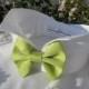 Lime Green Satin Bow on Wingtip Tuxedo Collar~Custom Made~Wedding Dog Collar~Bow Tie Dog Collar~Dog Tuxedo~Best Man~Free Shipping Within USA