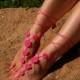 Barefoot Sandals-beach wedding-bride feet jewelry-beach shoes-barefoot sandles-crochet-foot-bridesmaid gift-bridal shower gift-Big Flower