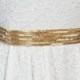 gold wedding belt / sash - Beatrice