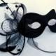 Black Birdcage Veil Masquerade Mask Masked Ball Party Prom Mask