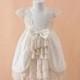 Couture Lacy Girls Dress- flower girl dress, girls elegant dress, girls lace dress, wedding, pageants, pictures, birthdays