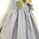 Greenwich Grey Dress - Dove Grey Toddler Dress - Grey Girls Dress - Green and Grey Flower Girl Dress
