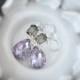 Lavender Bridal Earrings 
