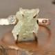 4.5 Carat Uncut Diamond 14k Rose Gold Engagement Ring