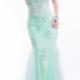 Buy Australia 2015 Mint Mermaid Scoop Neckline Beaded Appliques Lace Tulle Skirt Floor Length Evening Dress/ Prom Dresses 6847 at AU$205.33 - Dress4Australia.com.au