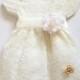 New baby girls kids ivory lace spring, summer dress, baby easter dress, ivory flower girls dress, 6, 9months, 12months, 18months