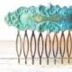Verdigris Floral Hair Comb - Woodland Collection - Whimsical - Nature - Bridal - Patina