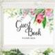 Printable Wedding Reception Seating Signage Guest Book Cards and Gifts reserved sign flower design Calligraphy template Garden  suite set 8