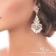 ROSE GOLD crystal earrings bridal earrings Art Deco wedding earrings marquise stone earrings chandelier earrings vintage style 1261RC