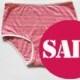 Striped panties. Pink And White colors. High style panties.