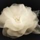 SILK Bridal Hair Flower, Wedding Hair Flower Clip, Bridal Hair Accessory, Bridal Hairpiece, Swarovski Crystal Bridal Hair Piece, Silk Flower