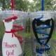 Ring Bearer Gift - Flower Girl Gift - Tumbler Cup - 16 ounce clear tumbler with pink or blue curly straw BPA free for kids in wedding party
