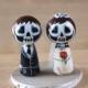 2.5 inches Customise Wedding Cake Topper, - skull, zombie. monster, creature, halloween