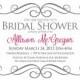 Bridal Shower Invitation - Gray and Pink Bride Shower Invite - Photoshop Template - Change Colors and Text with Add-On