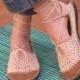 Lace up crochet SHOES - beige w/ tan color suede - beach WEDDING footwear - CUSTOM made -