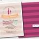 Bridal Shower Invitation: Wine Tasting Bridal Shower Theme- Winery- Pink, Orange, Mint - Couple's Shower - Digital File Only - #1108 Brights