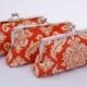 Wedding Party Handbag Clutch for Bridal Party Gift for Bridesmaids in Orange design your own in any color
