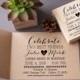Wedding Invitation Stamp - Custom Celebrate Best Friends - DIY Stamp Your Own Wedding Invitations