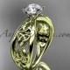 14kt yellow gold diamond celtic trinity knot wedding ring, engagement ring CT7171