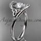 Platinum diamond celtic trinity knot wedding ring, engagement ring CT7166