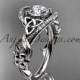 platinum diamond celtic trinity knot wedding ring, engagement ring CT7211