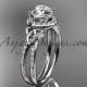 platinum diamond celtic trinity knot wedding ring, engagement ring CT7373