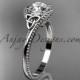 platinum diamond celtic trinity knot wedding ring, engagement ring CT7322