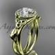 14kt yellow gold diamond celtic trinity knot wedding ring, engagement ring CT7314