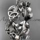 platinum diamond celtic trinity knot wedding band, engagement ring CT7316B