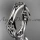 platinum diamond celtic trinity knot wedding band, engagement ring CT7356G