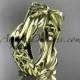 14kt yellow gold diamond celtic trinity knot wedding band, engagement ring CT7354G