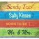 Sandy Toes Salty Kisses Couple's Shower Invitation