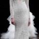 Naeem Khan Spring 2016 Sheath Bridal Dress With Floral Scallop Beaded Embroidery