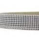 Dog Collar - Black and White Mini Houndstooth