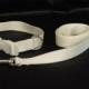 Large White Wedding  Dog Collar 16-20" and Leash