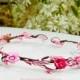 BRENDA LEE Pink pip berry head wreath/hair accessory/headband/berries/flower girl/bride/bridal/bridesmaid/