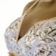 Blue Rose Bra Soft Cotton With Ivory Lace Trim Bridal Lingerie Romantic Rose Print Bralette Custom Sizes