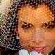 Bridal Fascinator and Birdcage Veil, Wedding Flower Hairclip, Feather Hair Accessories, RACHEL VIVA (2 items)