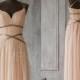 2015 Long Coral Bridesmaid Dress,Chiffon Halter Prom Dress,Blush Floor Length Formal Dress,Peach Criss Cross Cocktail Dress(F062A1)-Renzrags