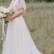 JOL297 Fairy flowy tulle wedding dress with bolero