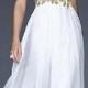 Fashion White Chiffon Empire Tube Long Evening Dress In Stock Coodress10496