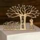Rustic Wedding Cake Topper - Personalized wedding cake topper - Monogram Cake Topper - Tree of life wedding cake topper - Bride and Groom